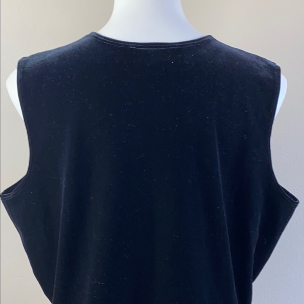 Velvet Rhinestone Tank Top - Picture 7 of 12